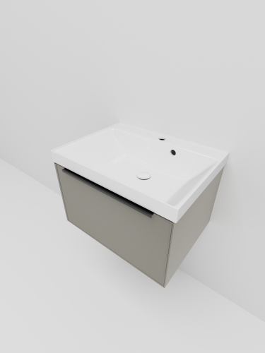 Тумба с раковиной La Fenice SIMPLA NFNC-01-SIM-C-60-3-60 60х50 подвесная цвет бежевый