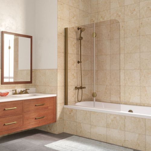 Душевая шторка на ванну Vegas-Glass E2V LUX E2V LUX 120 05 05 L 120х150 стекло тонированное профиль бронза ориентация левая