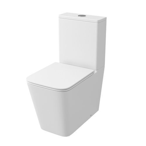 Унитаз напольный с бачком Grossman Торнадо GR-4418MSQ белый с сиденьем микролифт безободковый смыв торнадо