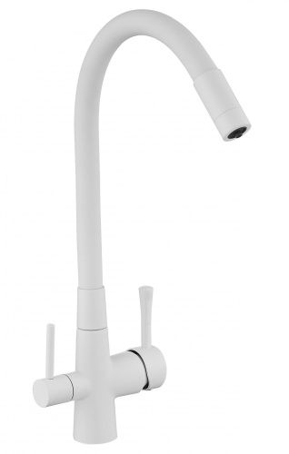 Смеситель для кухни Savol S-L1806W-02 на столешницу белый