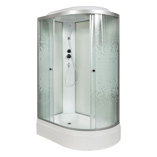 Душевая кабина AvaCan L720L 120х80 асимметричная с крышей ориентация левая