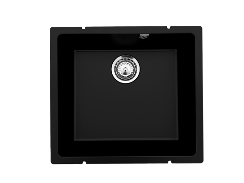 Кухонная мойка Ulgran Quartz Under 450-07 50х45 цвет черный