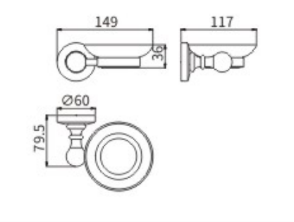 Мыльница CeramaLux BIANCO 51304 - фото 2