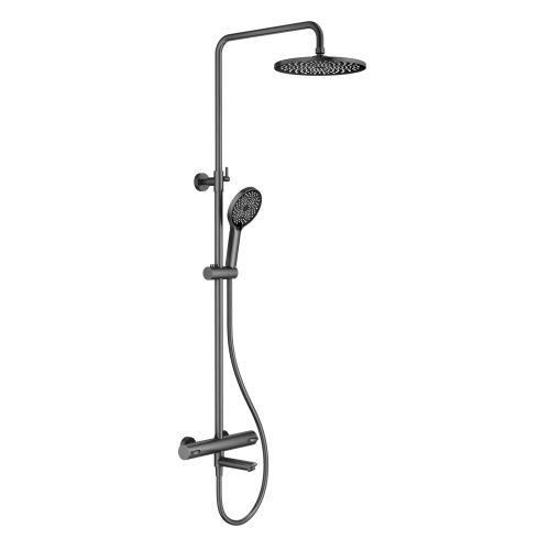 Душевая стойка Splenka S223.26.09 настенная цвет серый с термостатом