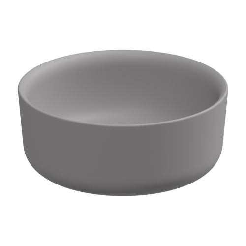 Раковина керамическая GSG Ceramic Design Hit! HILAVRO42038 40х40 накладная цвет серый без отверстий под смеситель