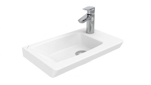 Раковина из сантехнического фарфора Creavit Memory MY045-00CB00E-0000 50х30 накладная цвет белый 1 отверстие под смеситель