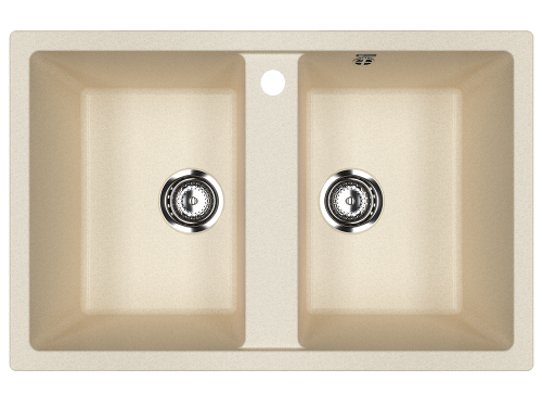 Кухонная мойка Ulgran Classic U-608-328 75х50 цвет бежевый