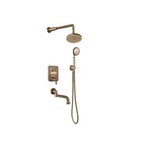 Душевая система Bronze de Luxe 10137R встраиваемая в стену цвет бронза