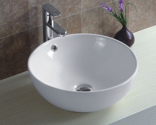 Раковина из сантехнического фаянса Esbano TOPAZ ESRNTOPA 40х40 накладная цвет белый без отверстий под смеситель