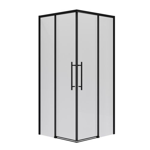 Душевой уголок Niagara Nova NG-6830-34BLACK 100х100 стекло прозрачное профиль черный без поддона