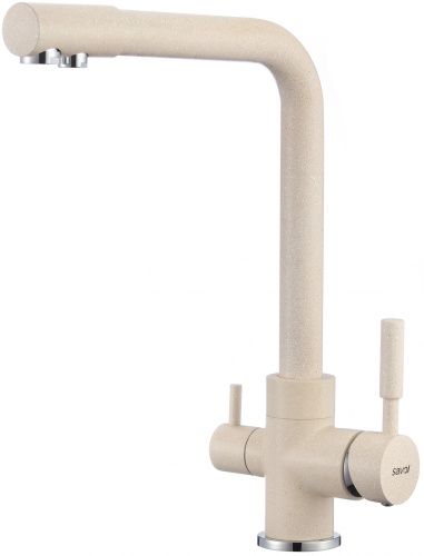 Смеситель для кухни Savol S-L1801Y на столешницу бежевый