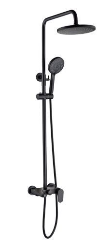 Душевая стойка Boheme Spectre 458-B настенная цвет черный