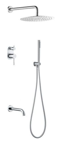 Душевая система Boheme Uno 464-2-CR встраиваемая в стену цвет хром