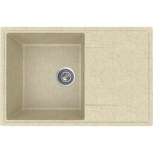 Кухонная мойка Ulgran Practik PR-M 735-002 75х50 цвет бежевый поверхность матовая