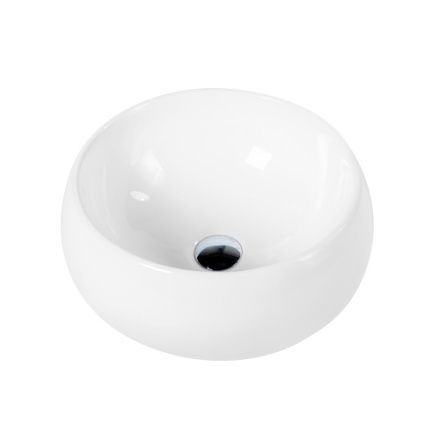 Раковина из сантехнического фаянса BelBagno BB1065 40х40 накладная цвет белый без отверстий под смеситель