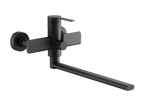 Смеситель для ванны и душа BELZ B22813-7 настенный черный