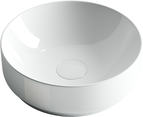 Раковина из сантехнического фарфора Ceramica Nova ELEMENT CN6005 40х40 накладная цвет белый без отверстий под смеситель - фото 2