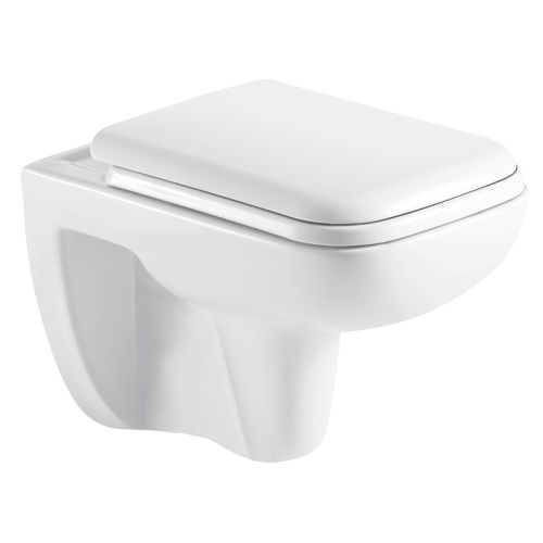 Чаша унитаза подвесная Azario Pavia AZ-2005 цвет белый без сиденья безободковая каскадный смыв