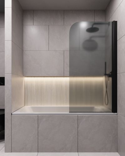 Ванна акриловая со шторкой Timo ROHA ROHA1470-KT14-SPV1505-FP14S-TP70S-T29 140х70 пристенная прямоугольная с каркасом