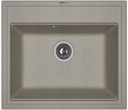 Кухонная мойка Florentina Липси 600 20.120.D0600.307 60х50 цвет серый поверхность матовая