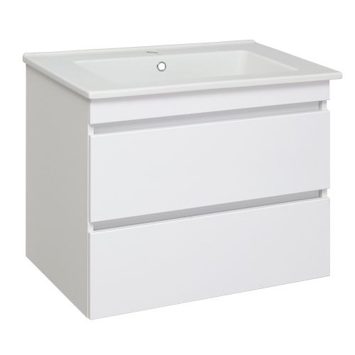Тумба под раковину Runo Манхэттен 00-00001047 70х50 подвесная цвет белый