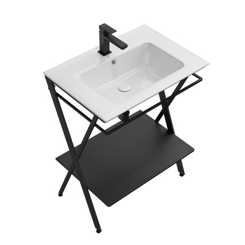 Консоль под раковину Kerama Marazzi GEOMETRICA PIA.N.65\BLK 60х50 напольная цвет черный