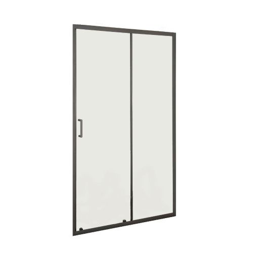 Душевая дверь Orange E02-120TB 120х190 стекло прозрачное профиль черный - фото 2