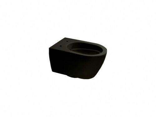 Чаша унитаза подвесная Scarabeo Glam 5201/TW 49 BK цвет черный без сиденья безободковая смыв торнадо