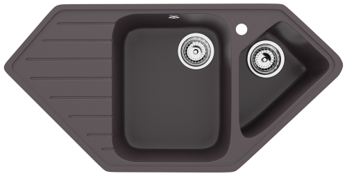 Кухонная мойка Ulgran Classic U-409-345 95х50 цвет коричневый