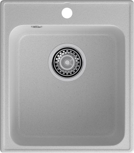 Кухонная мойка Granfest Quarz 17 серый 50х40 цвет серый поверхность матовая