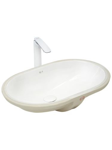 Раковина из сантехнического фаянса WeltWasser WW SK 10000003899 60х40 подвесная цвет белый без отверстий под смеситель