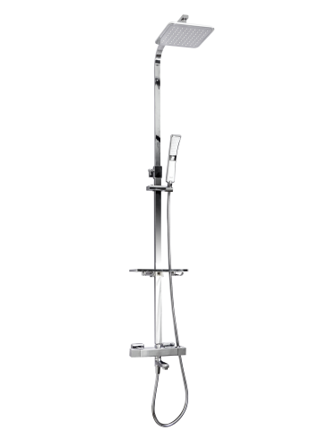 Душевая стойка WeltWasser 10000001732 настенная цвет хром с термостатом