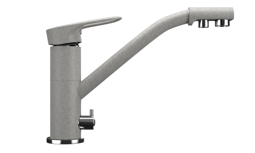Смеситель для кухни Ulgran Classic U-010-310 на мойку серый