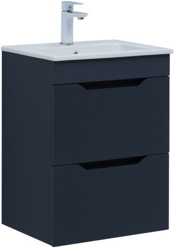 Тумба под раковину Aquanet Практика 00330456 50х40 подвесная цвет синий