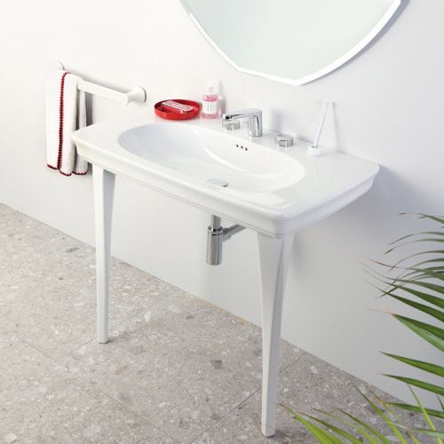 Раковина керамическая Artceram CIVITAS CIL002 01 00 *1 90 см подвесная цвет белый 1 отверстие под смеситель