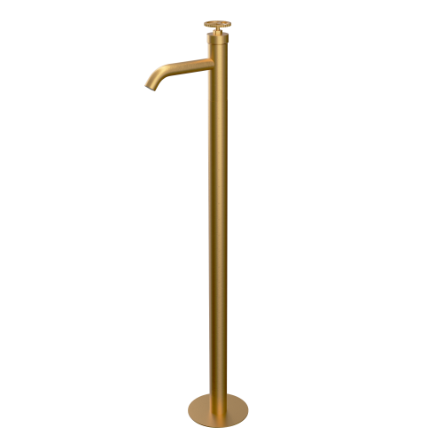 Смеситель для раковины Remer Chrono CH18BG напольный золото