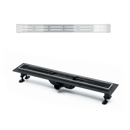 Душевой лоток Timo Eco SP10900-DG10900 95х10 черный