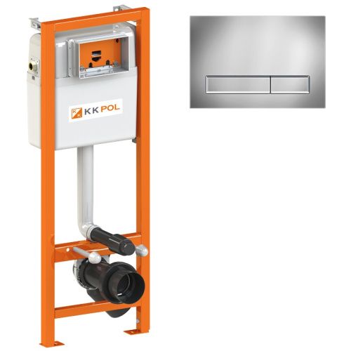 Инсталляция + кнопка смыва KK POL Economic SET/M400/381/K