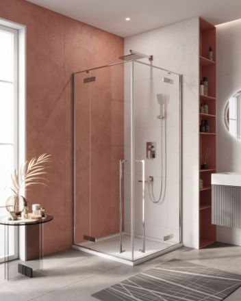 Душевой уголок Cezares LINER LINER-A-2-90-C-Cr 90х90 стекло прозрачное профиль хром без поддона