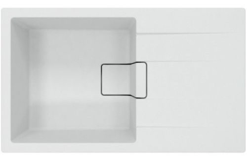 Кухонная мойка Florentina Ривьера 860 20.485.D0860.201 85х50 цвет белый поверхность матовая