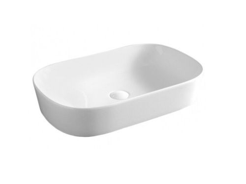 Раковина керамическая Artceram Ghost GHL002 01 00 70х40 накладная цвет белый без отверстий под смеситель