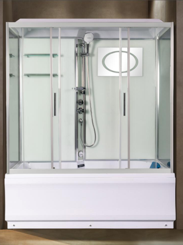 Душевой бокс WeltWasser WW500 10000004660 170х85 стекло прозрачное профиль хром