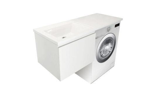 Тумба с раковиной Эстет Dallas Luxe 120 ФР-00001925 50х50 подвесная цвет белый