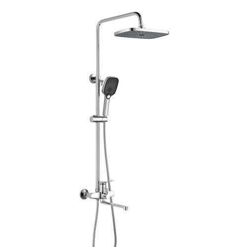 Душевая стойка Shevanik S6236 настенная цвет хром