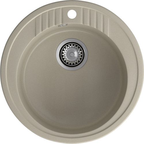 Кухонная мойка Granfest Rondo R-520 топаз 50х50 цвет серый поверхность матовая