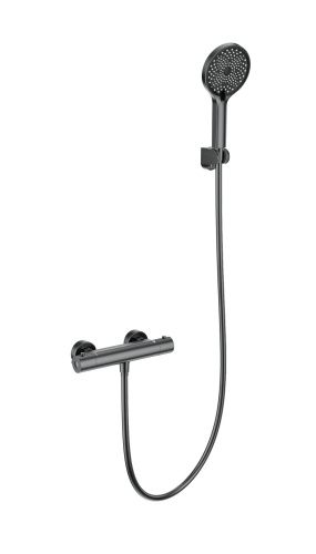Смеситель для душа Wonzon & Woghand Inn WW-B2012-A-BGG настенный серый с термостатом