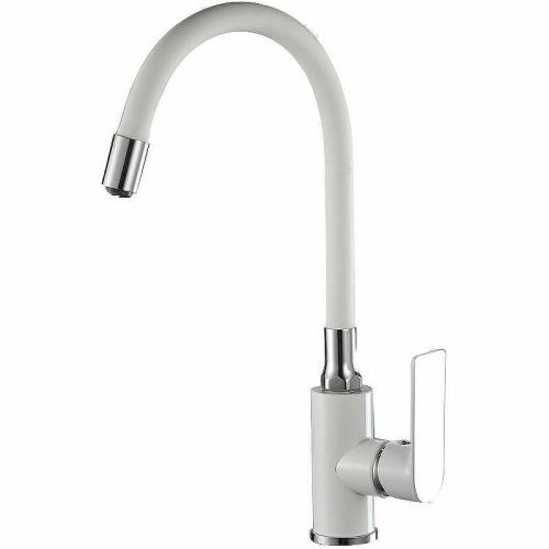 Смеситель для кухни Haiba HB505-8 HB73505-8 на мойку белый/хром