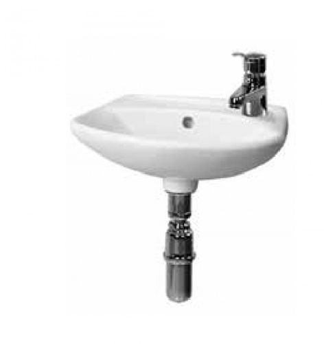 Раковина из сантехнического фарфора Jika Lyra 8152710001069 40х30 подвесная цвет белый 1 отверстие под смеситель