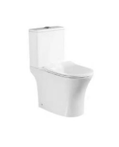 Унитаз напольный с бачком SantiLine SL-5022 цвет белый с сиденьем микролифт  смыв воронка-водоворот