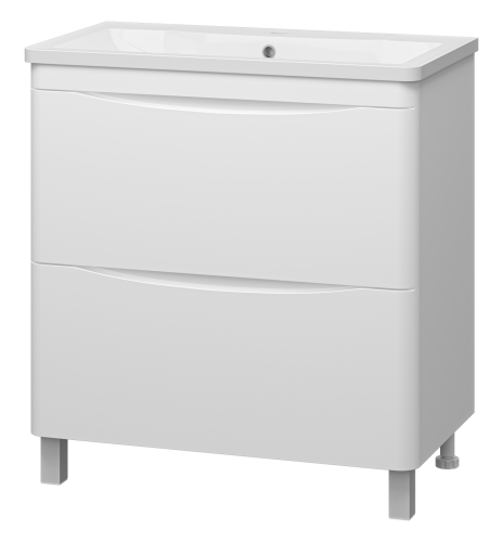 Тумба под раковину Misty Атлантик П-Атл-01080-0112Я 80х50 напольная цвет белый